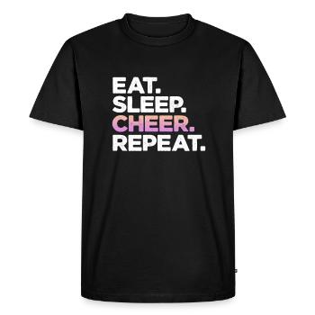 Cheerleader - Men's Premium Organic T-Shirt - black - Front - Nico (187cm)