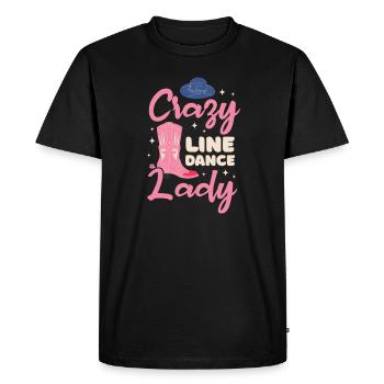 Linedance Country Line Dancer Linedancing Gift - Men's Premium Organic T-Shirt - black - Front - Nico (187cm)