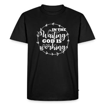 Bible Bible Verse Christian Proverbs Jesus Gift - Men's Premium Organic T-Shirt - black - Front - Nico (187cm)