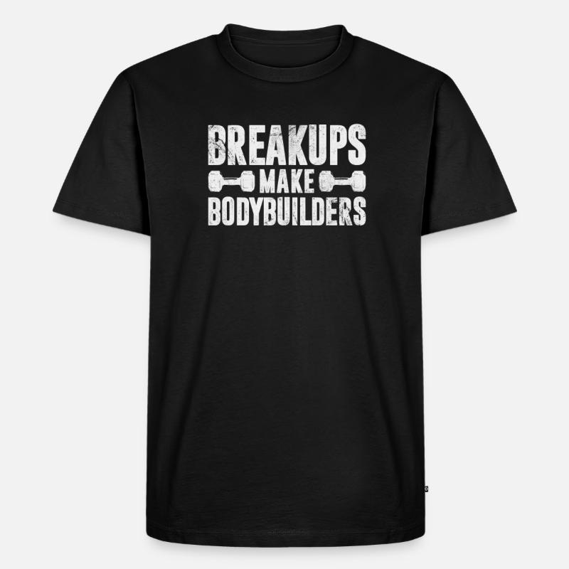 Bodybuilder - Männer Premium Bio T-Shirt - Schwarz