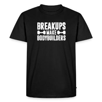 Bodybuilder Body Building Fitness Gym Gift - Men's Premium Organic T-Shirt - black - Front - Nico (187cm)