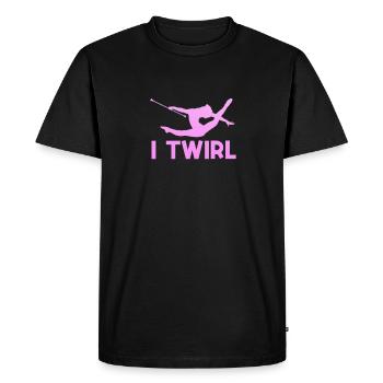 Baton Twirling Gymnastics Gymnastics Gift - Men's Premium Organic T-Shirt - black - Front - Nico (187cm)