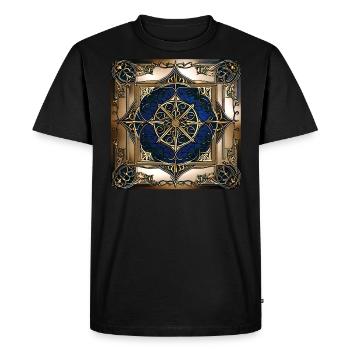 Norse Symbol Fantasy Medieval - Men's Premium Organic T-Shirt - black - Front - Nico (187cm)