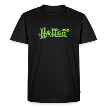 Hacker - T-shirt Premium bio Homme - noir - Devant - Nico (187cm)