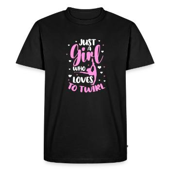 Baton Twirling Gymnastics Gymnastics Gift - Men's Premium Organic T-Shirt - black - Front - Nico (187cm)