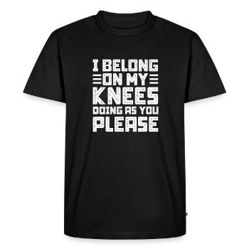 Sadomaso BDSM Domina SM Sado Maso Geschenk - Männer Premium Bio T-Shirt - Schwarz - Vorne - Nico (187cm)