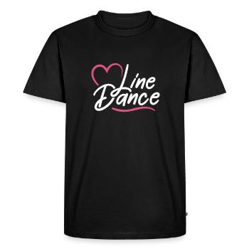 Linedance Country Line Dancer Linedancing Gift - Men's Premium Organic T-Shirt - black - Front - Nico (187cm)