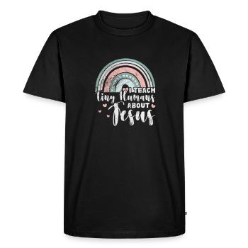 Bible - T-shirt Premium bio Homme - noir - Devant - Nico (187cm)