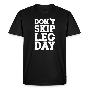 Bodybuilder Body Building Fitness Gym Gift - Men's Premium Organic T-Shirt - black - Front - Nico (187cm)
