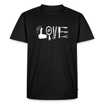 Beautician Cosmetics Makeup Gift - Men's Premium Organic T-Shirt - black - Front - Nico (187cm)