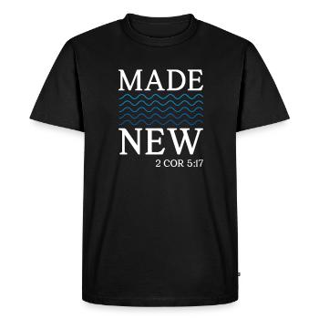 Bible Verset biblique Proverbes chrétiens Jésus Don - T-shirt Premium bio Homme - noir - Devant - Nico (187cm)