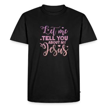 Bible - Men's Premium Organic T-Shirt - black - Front - Nico (187cm)