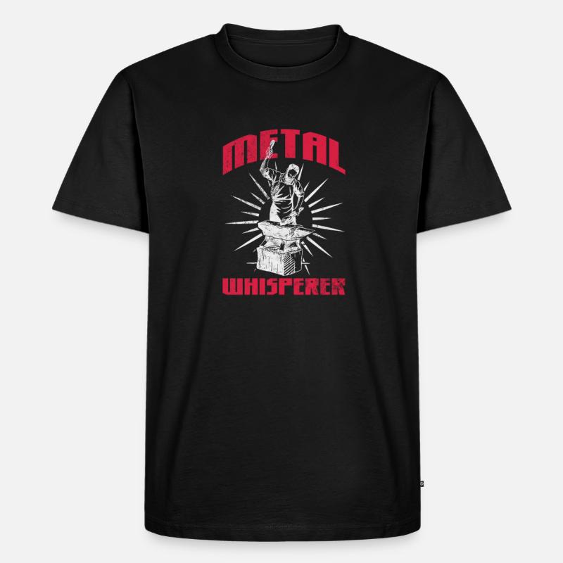 Schmied - Männer Premium Bio T-Shirt - Schwarz