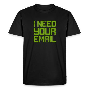 Hacker - T-shirt Premium bio Homme - noir - Devant - Nico (187cm)