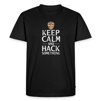 Hacker - T-shirt Premium bio Homme - noir - Devant - Nico (187cm)
