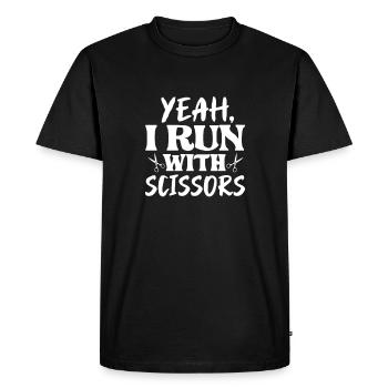 Sports Physician - Men's Premium Organic T-Shirt - black - Front - Nico (187cm)