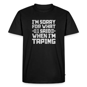 Sports Physician, Sports Medicine, Athletic Trainer - Men's Premium Organic T-Shirt - black - Front - Nico (187cm)