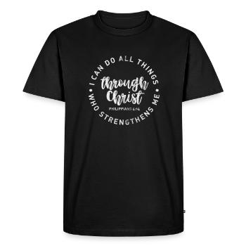 Bible - T-shirt Premium bio Homme - noir - Devant - Nico (187cm)