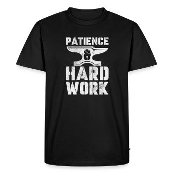 Forgeron - T-shirt Premium bio Homme - noir - Devant - Nico (187cm)