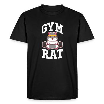 Bodybuilder Body Building Fitness Gym Gift - Men's Premium Organic T-Shirt - black - Front - Nico (187cm)