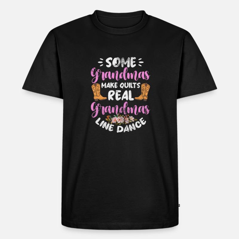 Linedance - Männer Premium Bio T-Shirt - Schwarz