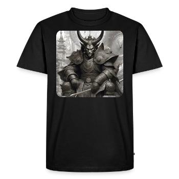 Démon, Monstre, Monstre, Monstre, - T-shirt Premium bio Homme - noir - Devant - Nico (187cm)