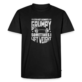 Culturiste - T-shirt Premium bio Homme - noir - Devant - Nico (187cm)