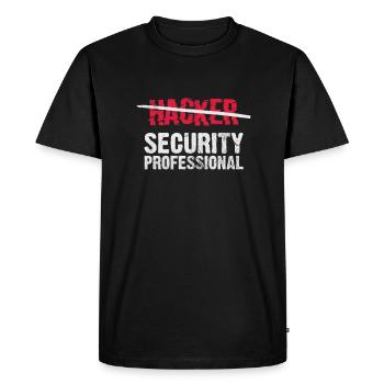 Hacker - T-shirt Premium bio Homme - noir - Devant - Nico (187cm)