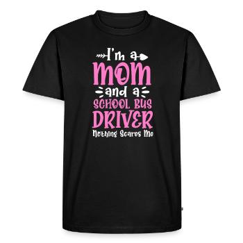 Chauffeur de bus Chauffeur de bus Bus Schuhlbus cadeau - T-shirt Premium bio Homme - noir - Devant - Nico (187cm)