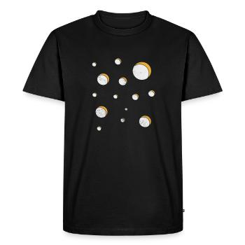 Cheese - Men's Premium Organic T-Shirt - black - Front - Nico (187cm)