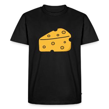 Gâteau au fromage Cheesecake Cadeau alimentaire - T-shirt Premium bio Homme - noir - Devant - Nico (187cm)