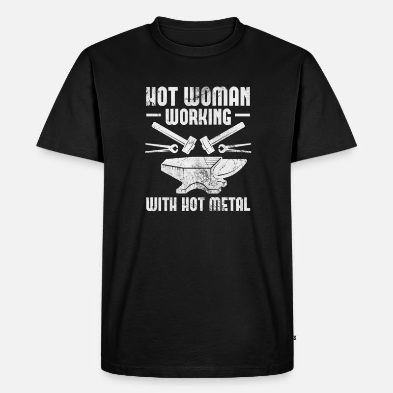 Schmied - Männer Premium Bio T-Shirt - Schwarz