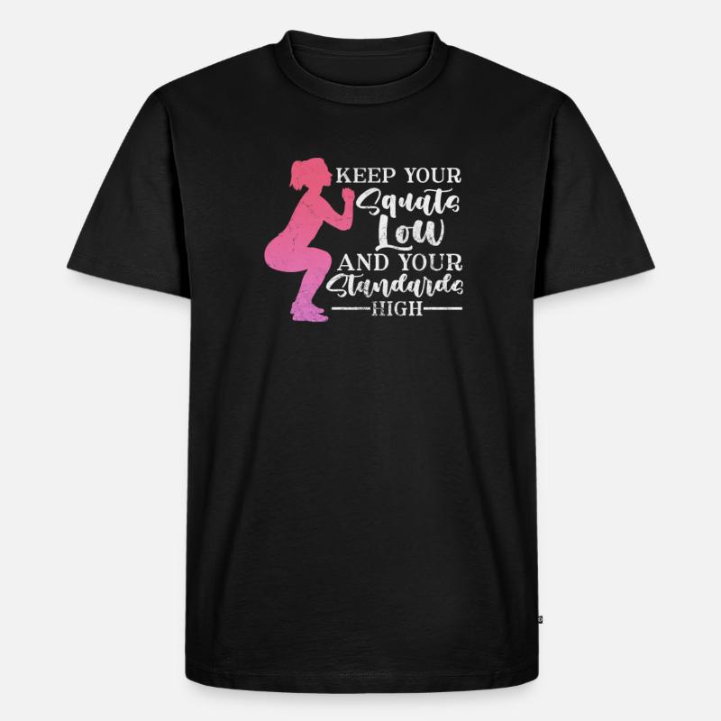 Bodybuilder - Männer Premium Bio T-Shirt - Schwarz