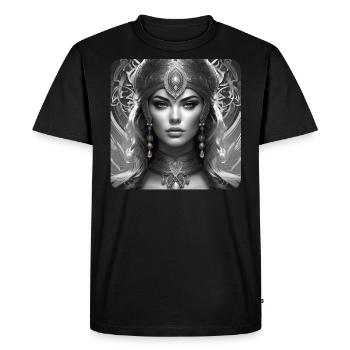 Mystical Fantasy Woman - Men's Premium Organic T-Shirt - black - Front - Nico (187cm)