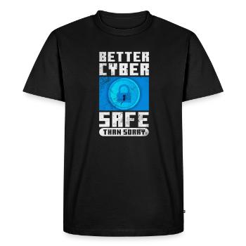 Hacker - T-shirt Premium bio Homme - noir - Devant - Nico (187cm)