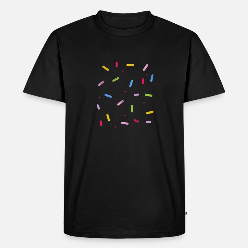 Eiscreme - Männer Premium Bio T-Shirt - Schwarz