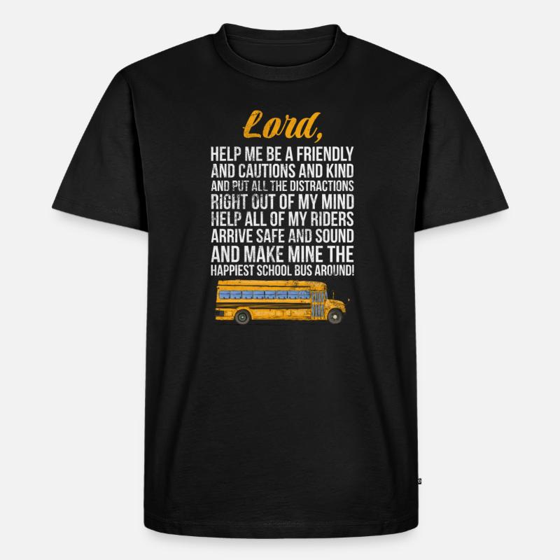 Busfahrer - Männer Premium Bio T-Shirt - Schwarz