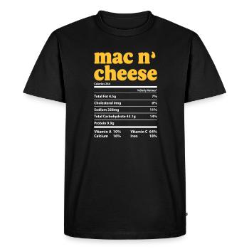 Gâteau au fromage Cheesecake Cadeau alimentaire - T-shirt Premium bio Homme - noir - Devant - Nico (187cm)