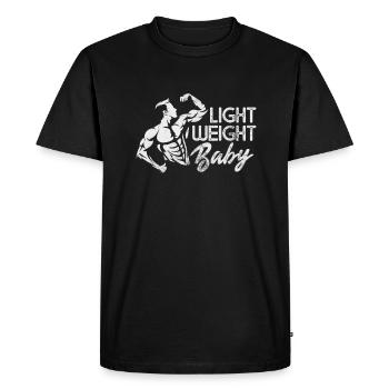 Culturiste - T-shirt Premium bio Homme - noir - Devant - Nico (187cm)
