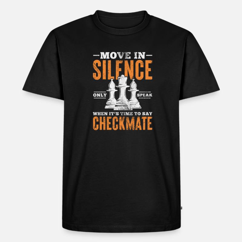 Schach - Männer Premium Bio T-Shirt - Schwarz