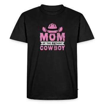 Cow-boy - T-shirt Premium bio Homme - noir - Devant - Nico (187cm)