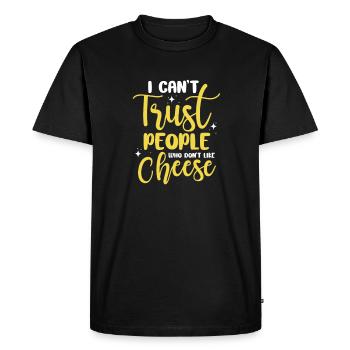 Gâteau au fromage Cheesecake Cadeau alimentaire - T-shirt Premium bio Homme - noir - Devant - Nico (187cm)