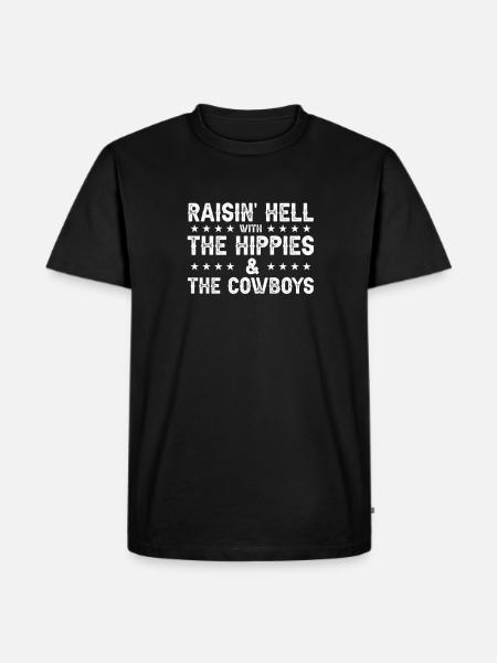 Cowboy Cowboy Boots Western Gift - Men's Premium Organic T-Shirt - black