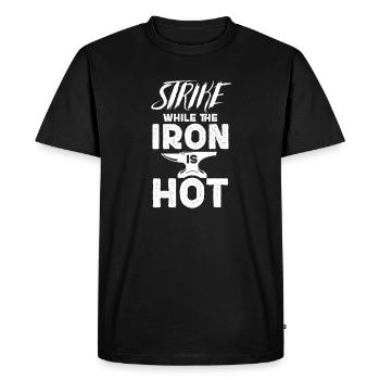 Forgeron Schiede Enclume Cutler Cadeau - T-shirt Premium bio Homme - noir - Devant - Nico (187cm)