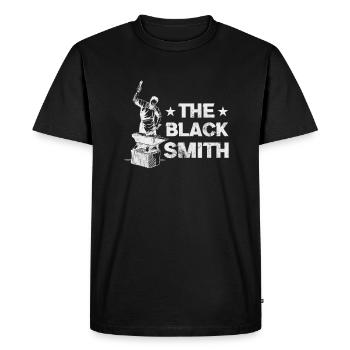 blacksmith - Men's Premium Organic T-Shirt - black - Front - Nico (187cm)