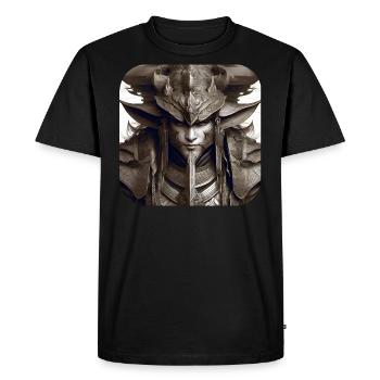 Fier chevalier de fantaisie - T-shirt Premium bio Homme - noir - Devant - Nico (187cm)