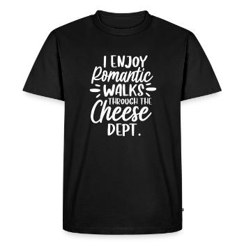 Gâteau au fromage Cheesecake Cadeau alimentaire - T-shirt Premium bio Homme - noir - Devant - Nico (187cm)
