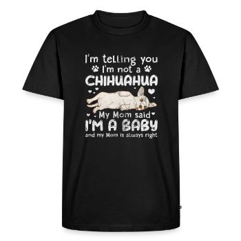 Chihuahua - T-shirt Premium bio Homme - noir - Devant - Nico (187cm)