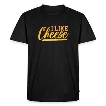 Gâteau au fromage Cheesecake Cadeau alimentaire - T-shirt Premium bio Homme - noir - Devant - Nico (187cm)