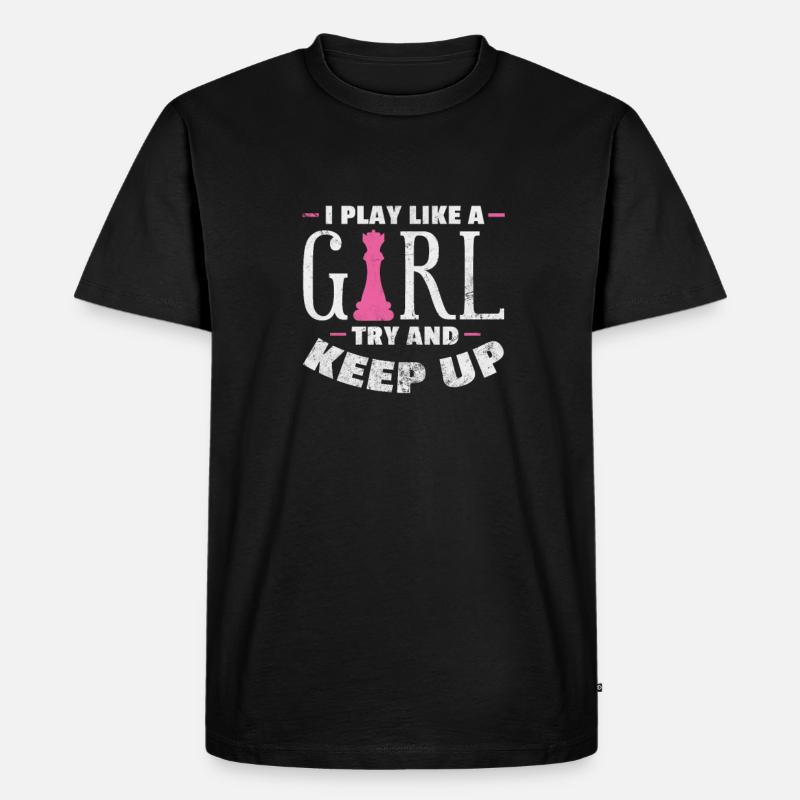 Schach - Männer Premium Bio T-Shirt - Schwarz